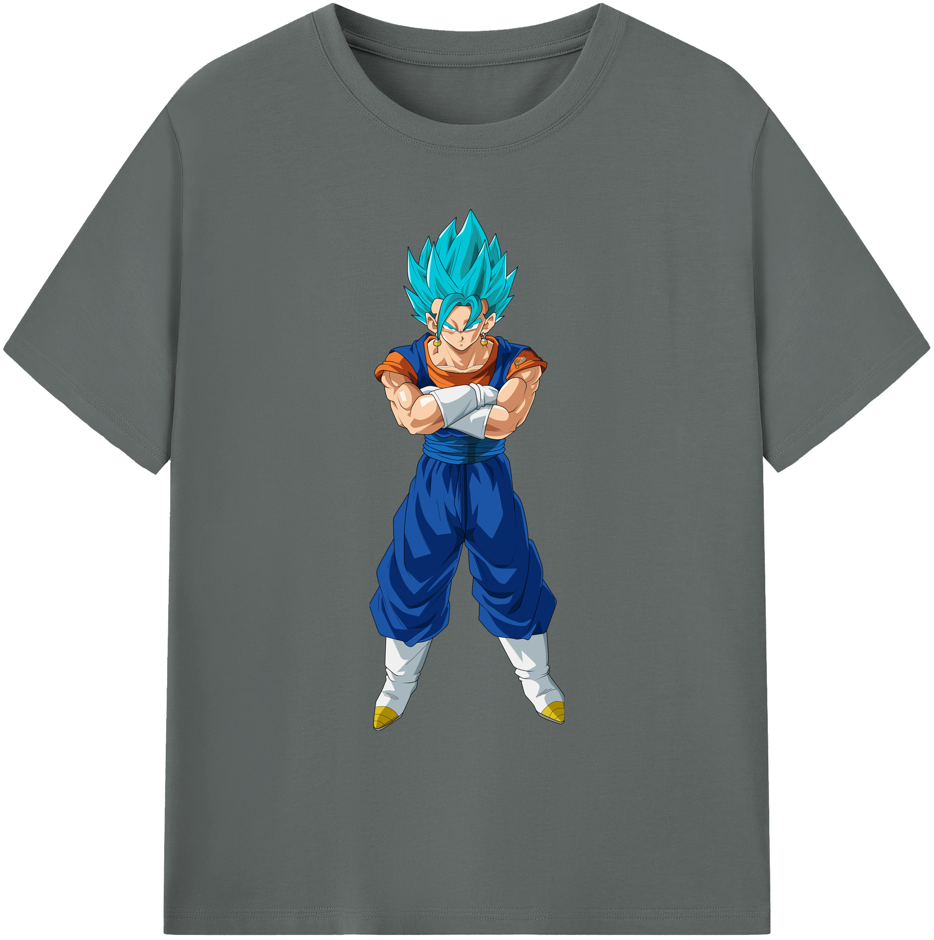 （画像用） ドラゴンボール ベジット DRAGON BALL Vegetto 綿100％ メンズ半袖Tシャツ｜肌触りやわらか＆通気性